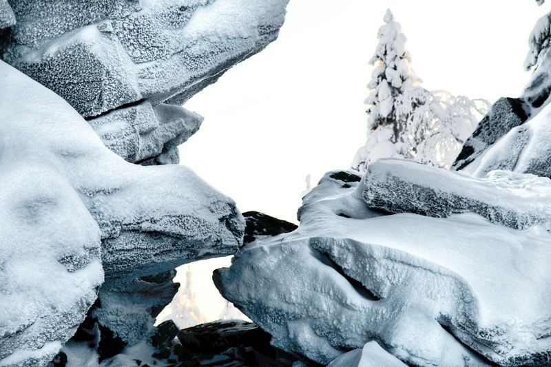 урал, южный урал, миасс, златоуст, зима, зимний пейзаж, горы, тананай, снег, природа Чёрная скала, Таганай фото превью