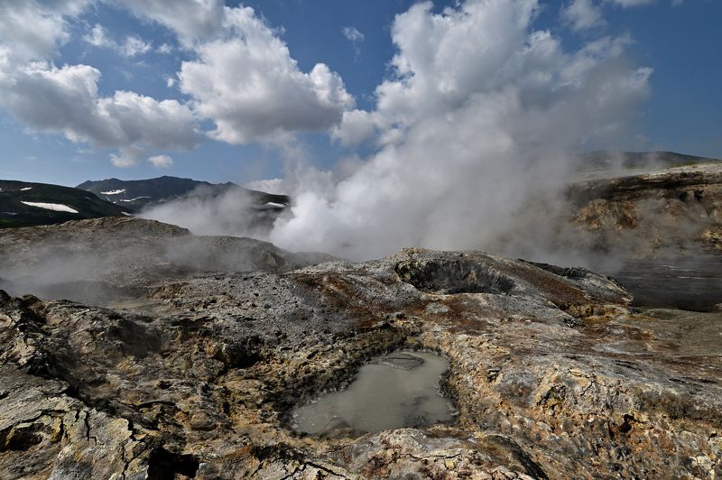 Фумаролы Мутновского вулкана фото превью