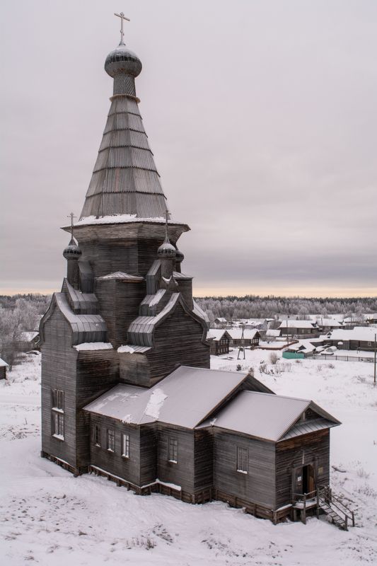 45 метров взлета ввысь. Вознесенская церковь в деревне Пияла. фото превью