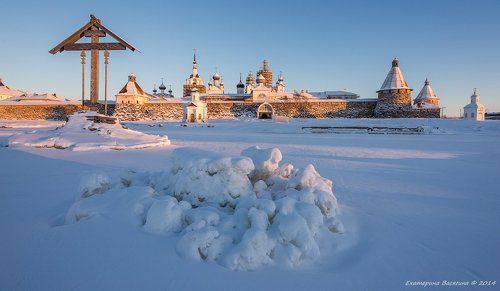 Морозный денек на Соловках...