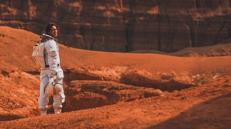 foto, photografer, space, mars, planet, скафандр, модель, девушка, фантастика, космос, красная планета, nikon Красная планета фото превью