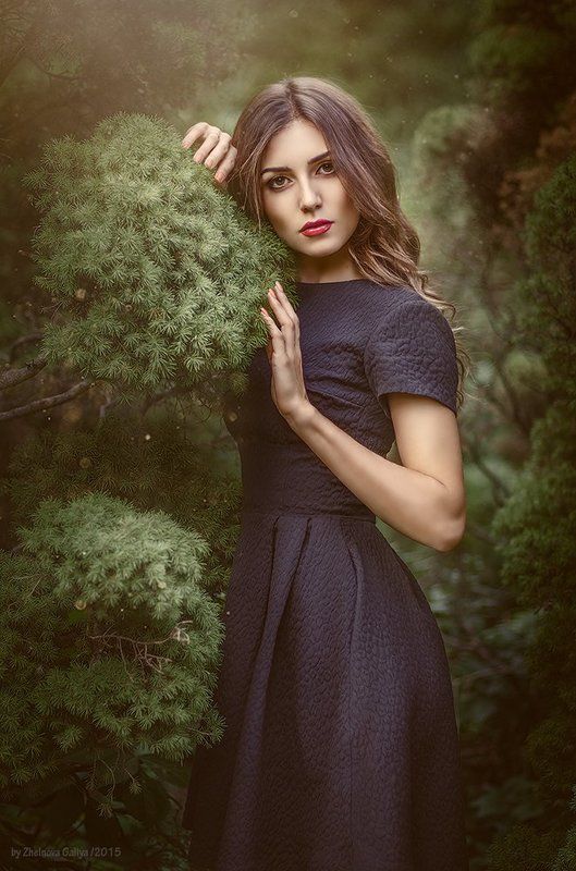 Девушка, Дерево, Портерт ... фото превью