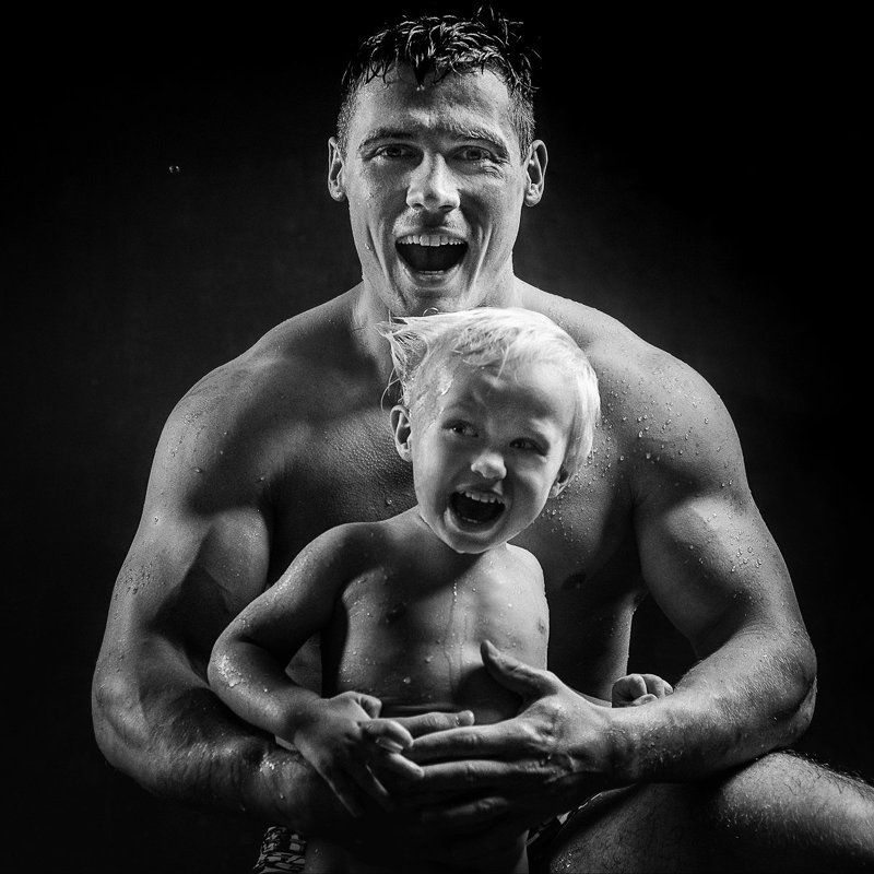 аква, фотостудия, водолазький, аквазона, фотографика, саратов, дети, мужчина Папа! фото превью