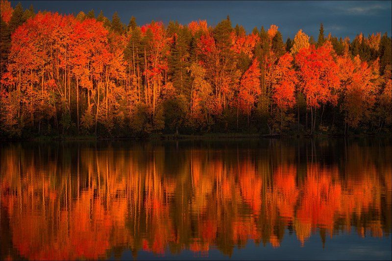 Огненный пейзаж. фото превью