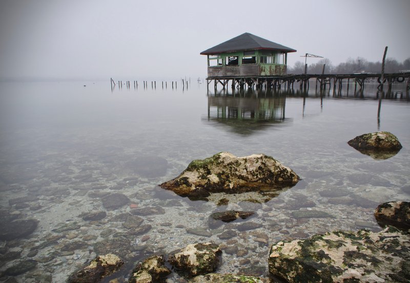 Pier, Seascape Foggy фото превью