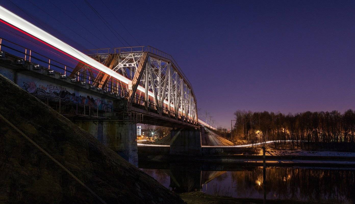 Долгопрудный, Мост, Подмосковье, Поезд, Хлебниково, Сергей Вьюнов