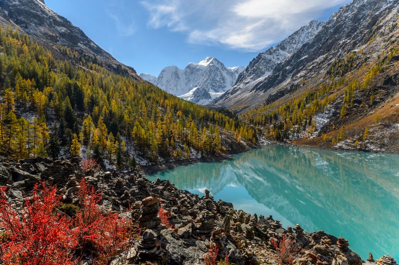 алтай, горы, шавлиснкие озера, осень Осень на Алтае фото превью