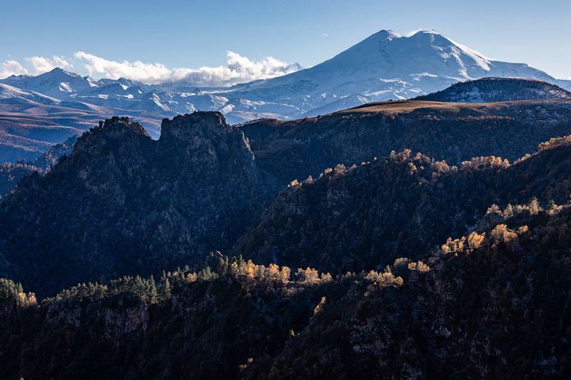 Кавказ, Эльбрус, Горы, Осень В предгорьях Эльбруса фото превью