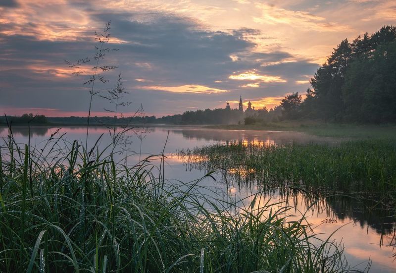 Закат над Волгой фото превью