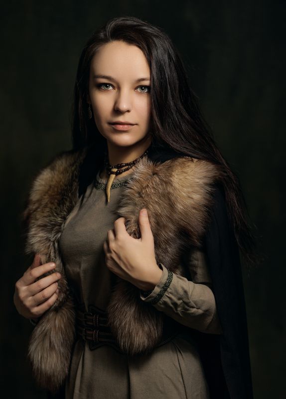 портрет, женский портрет, викинг, девушка, portrait, canon Мария фото превью