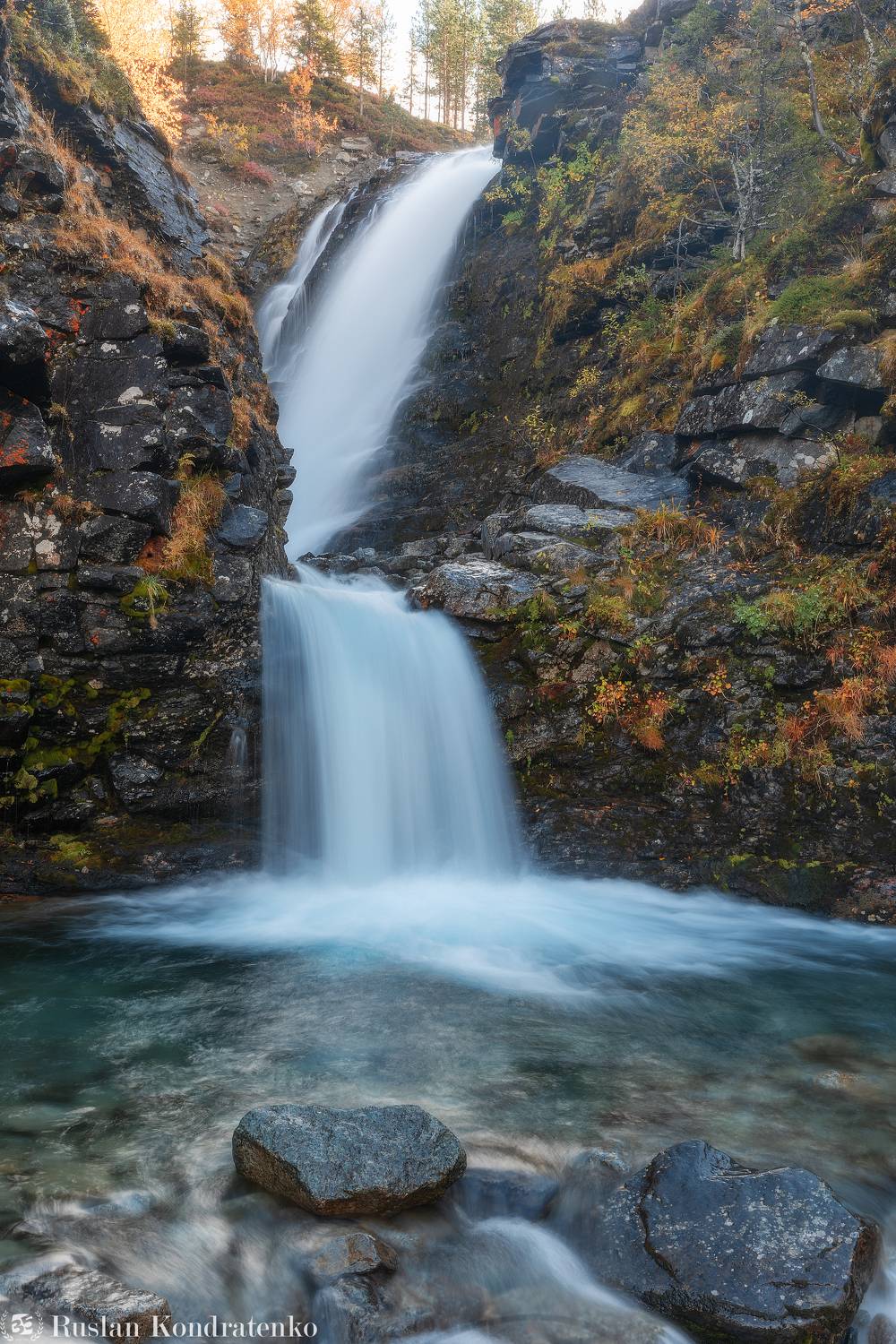 хибины, осень, кольский полуостров, горы, кольский, водопад, рисйоск, водопад красивый, водопалд рисйоский, Кондратенко Руслан