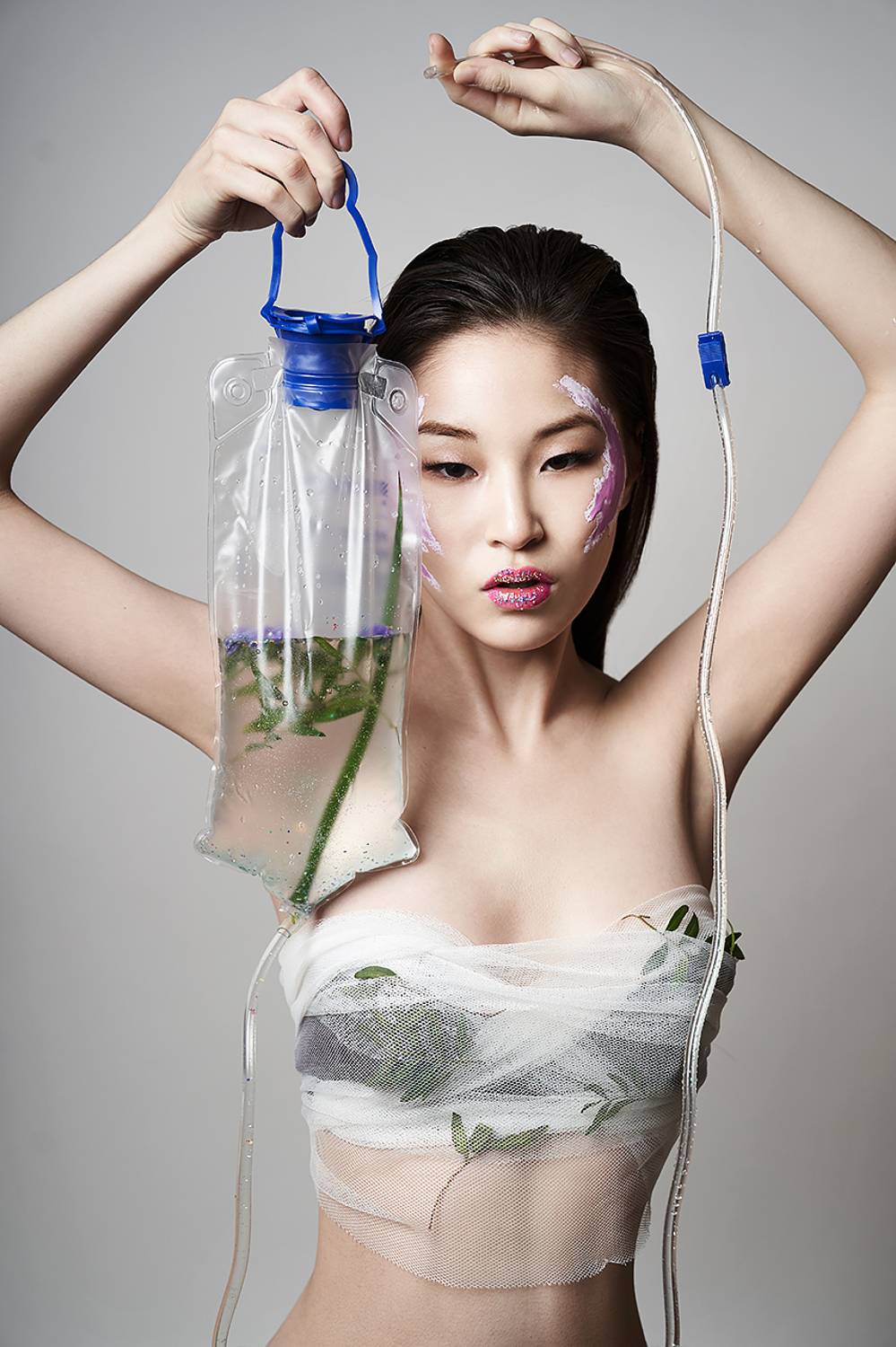 весна, цветы, азиатка, капельница, Дарья Комарова