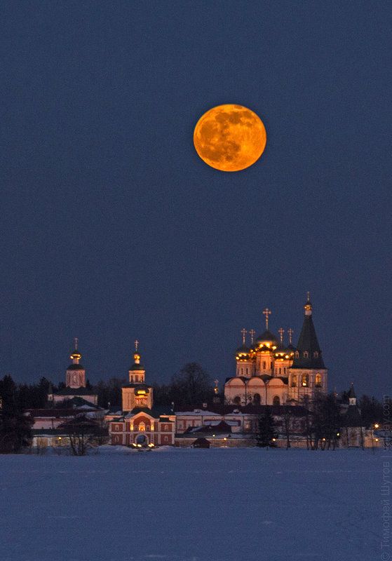 иверский монастырь, валдай Суперлуние фото превью