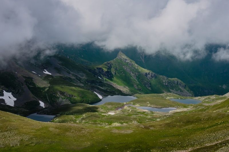 карачаево черкесия, загедан, загеданские озера, озеро, горы, кчр, озеро надежды У горы Загедан фото превью