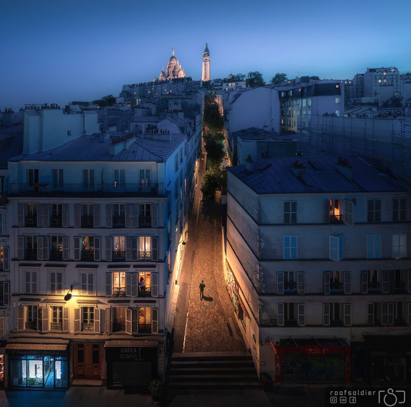 Paris, city, france, urban, cityscape, roof Montmartre фото превью