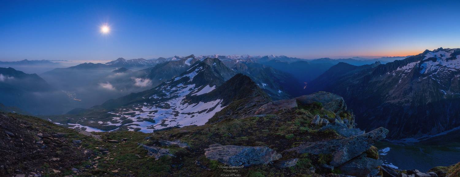 австрия, австрийские альпы, высокий тауэрн, национальный парки, хребты, альпы, alps, hohe tauern, утро, панорамы гор, Николай Сапронов