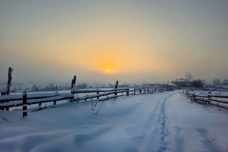 пермскийкрай чердынь путешествие туризм рассвет среднийурал Чердынь. Утро морозное, ощутимое.  фото превью