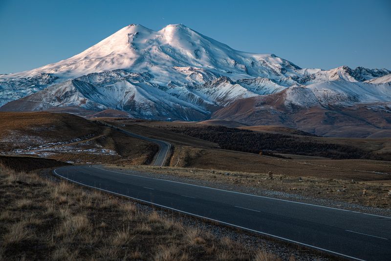 Горы, Эльбрус, Осень Эльбрус фото превью
