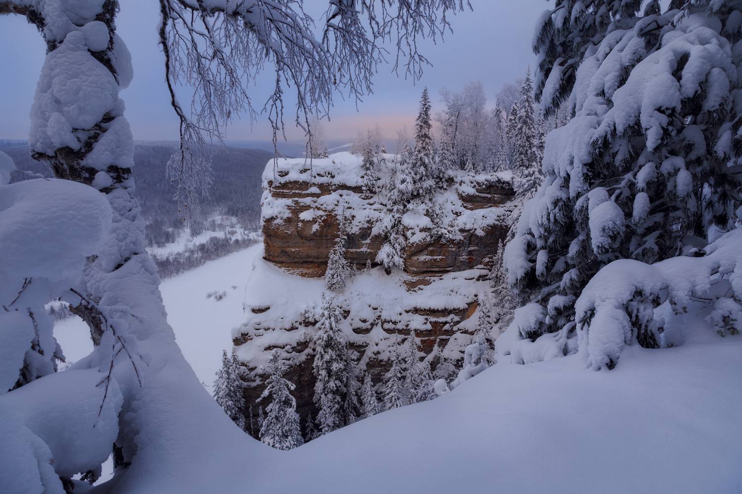 пермский край урал уральские горы ветлан вишера зима мороз, Шишкин Дмитрий
