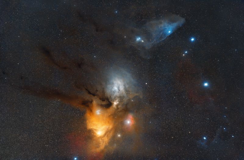 Звезды, Небо, Туманность, Телескоп, Ночь, Млечный путь, созвездие Темные реки Антареса. фото превью