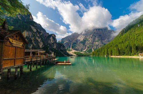 Озеро Брайес, Доломиты Италия