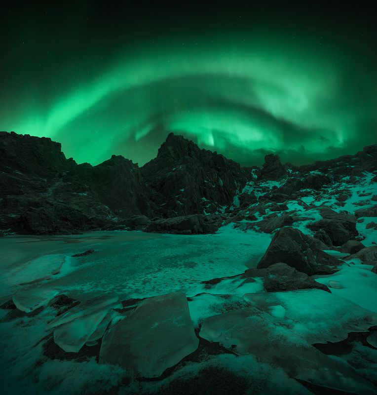 север, кольский, зима, териберка, скалы, фототур, аврора, сияние, северное сияние, северноесияние Териберка, Мурманская область фото превью