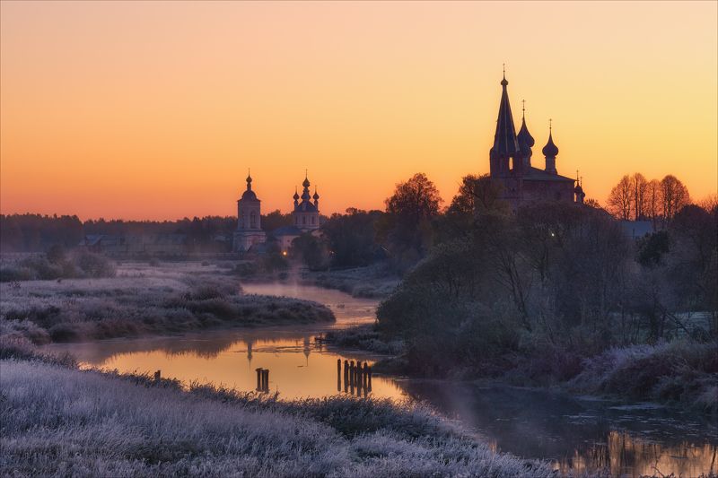 дунилово, мороз, заря Просыпается заря. фото превью