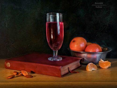 Вино и мандарины