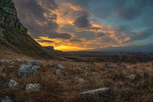 На перевале Гум-Баши  (2040 м )