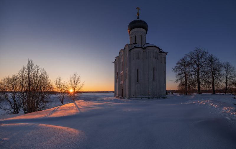 покрова на нерли, боголюбово, зима Проводы солнышка фото превью