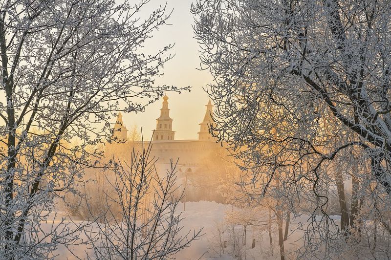 Густо намешанное зимнее утро фото превью