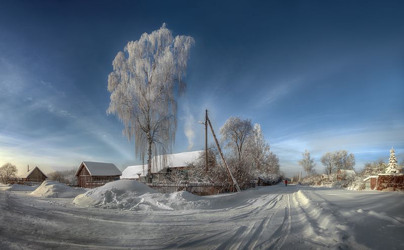 Зимнее утро в глубинке... фото превью