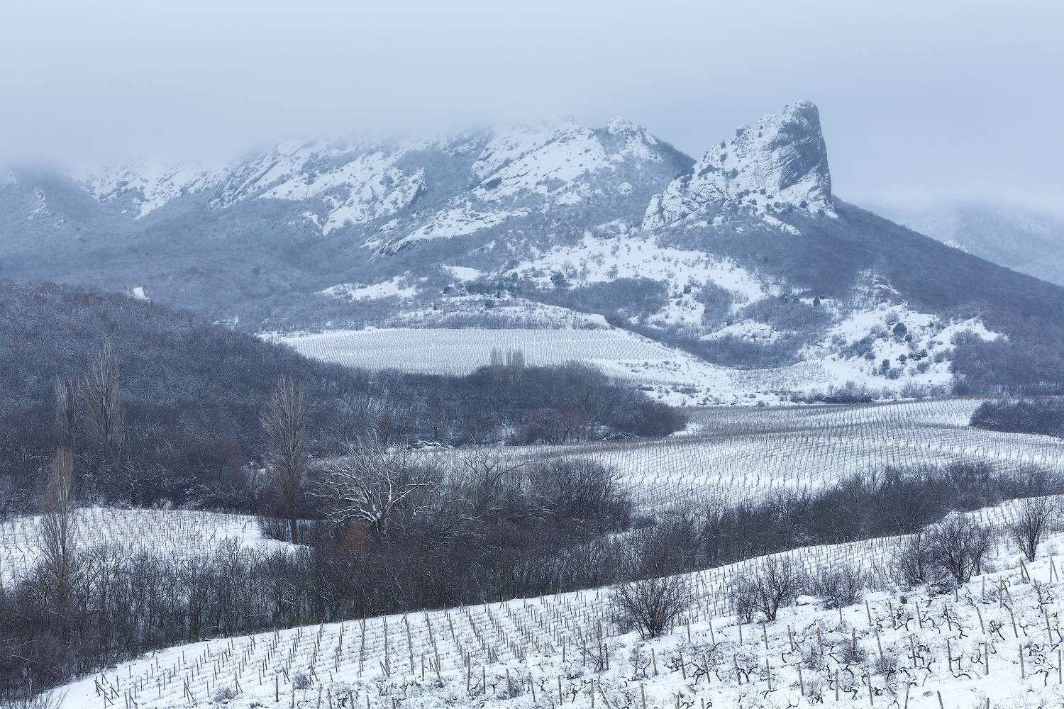 крым, горы, зима., Владимир Дубинин