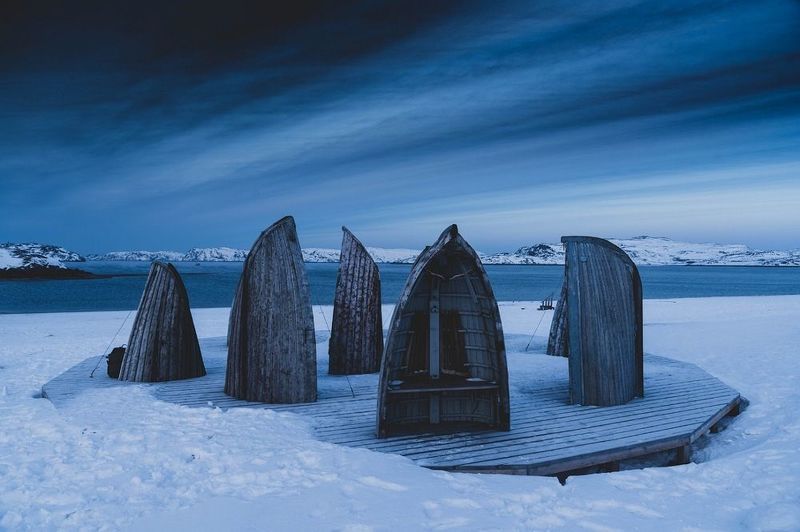 териберка, пейзаж, море, берег, карбас Дух Севера фото превью