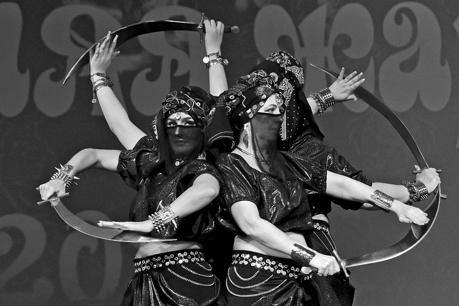 танец, сабли, трайбл, апатиты, чб, фестиваль, Николай Смоляк