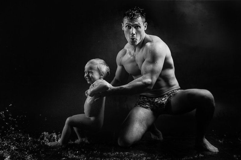 аква, фотостудия, водолазький, аквазона, фотографика, саратов, дети, мужчина Папа фото превью