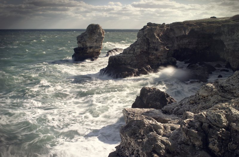 Black sea, Rocks, Sea, Seascape, Waves The Arch фото превью