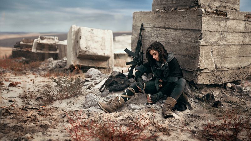 пустошь, девушка, оружие, постаппокалипсис, fallout, mad max, wasteland, Сергей Парышков Blackbird* фото превью