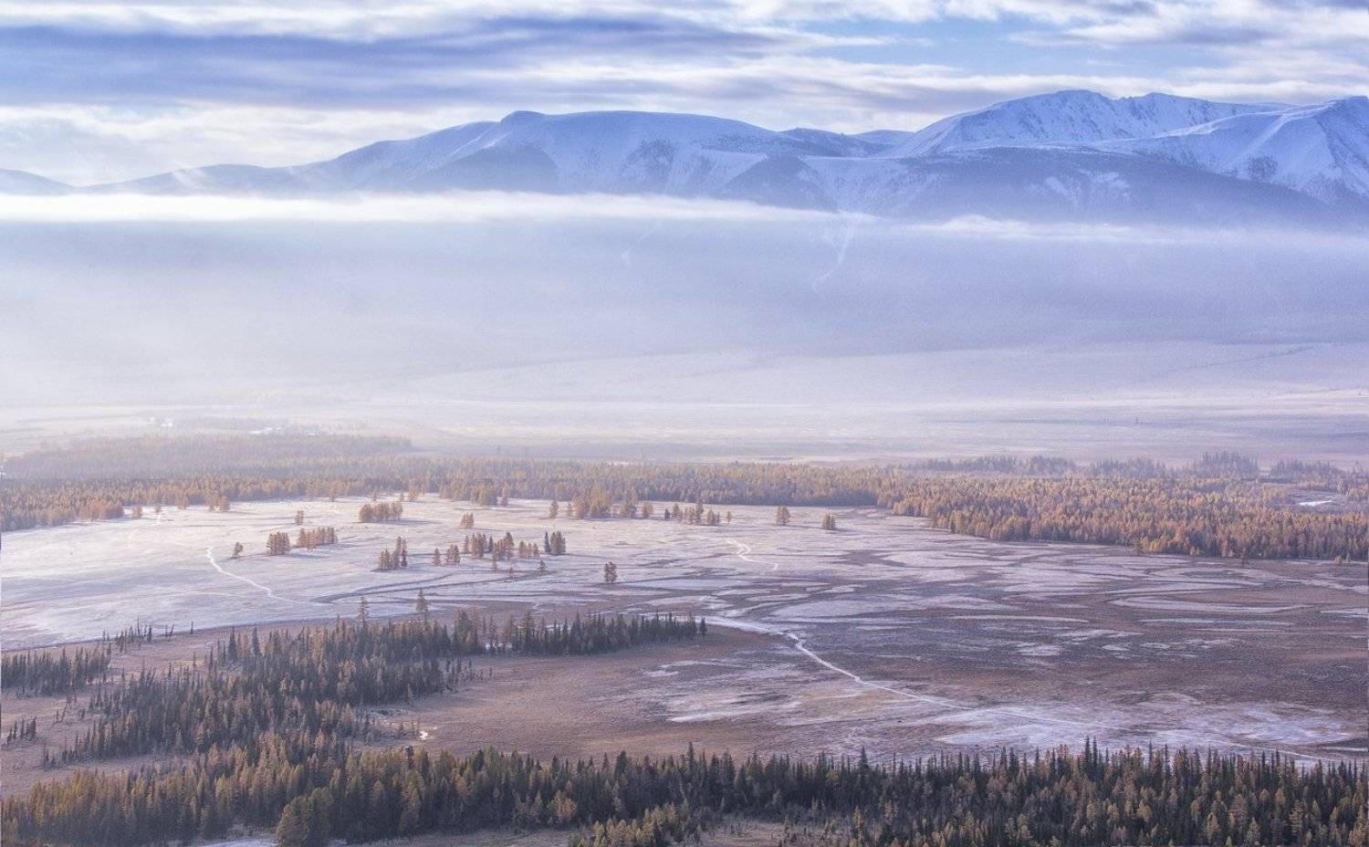 Алтай, Россия, степь, облака, горы, Скиндерева Ольга