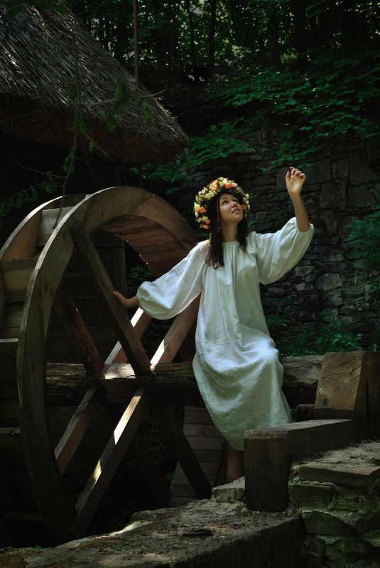 портрет, девушка, мавка, нимфа, portrait, girl, nymph, folk, beauty Мавка фото превью