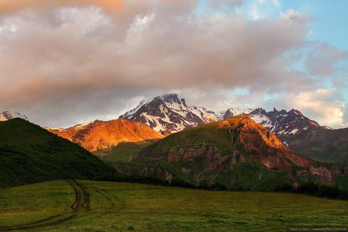 грузия, утро, гора, горы, рассвет, кавказ, путь, восхождение, Владимир Куцый