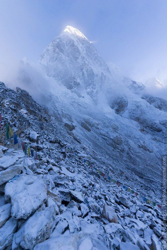 гималаи, непал, пумори, кала-патар Рассвет над Пумори фото превью
