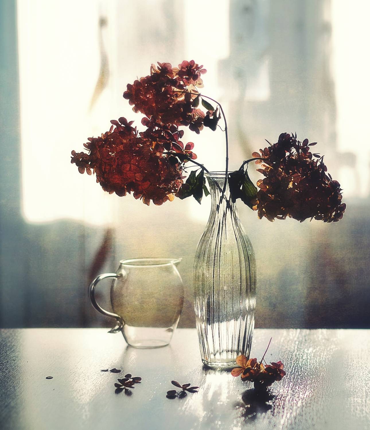 натюрморт,цветы,букет,гортензия, Наталия К