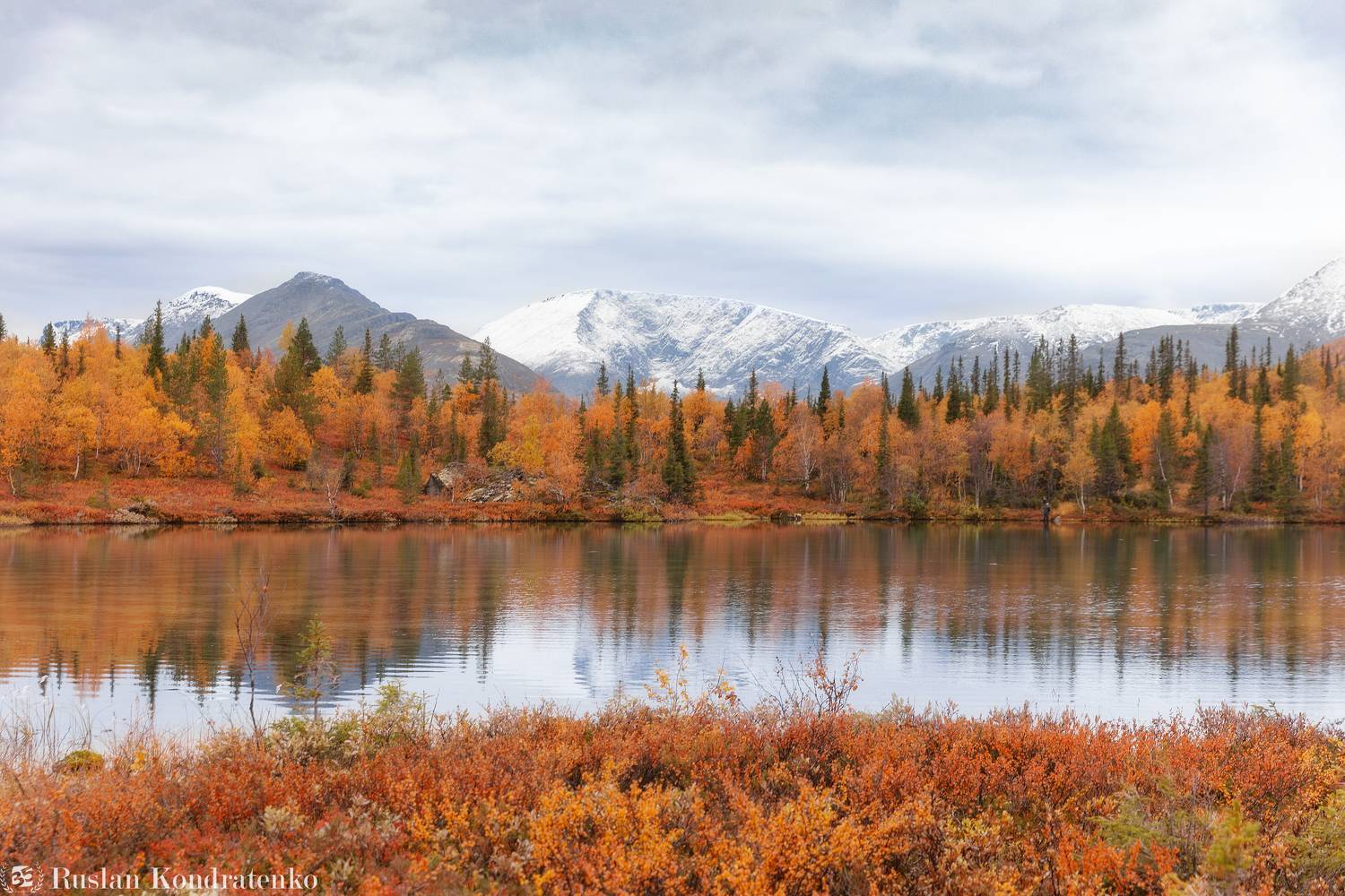 хибины, осень, кольский полуостров, горы, кольский, облака, полигональные озера, туман, куэльпорр, Кондратенко Руслан