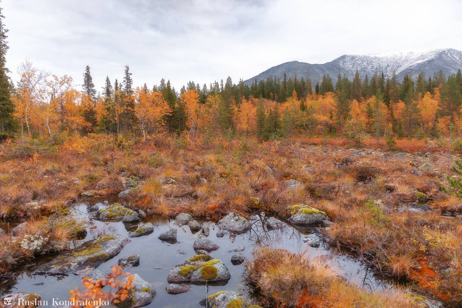 хибины, осень, кольский полуостров, горы, кольский, облака, полигональные озера, туман, куэльпорр, Кондратенко Руслан