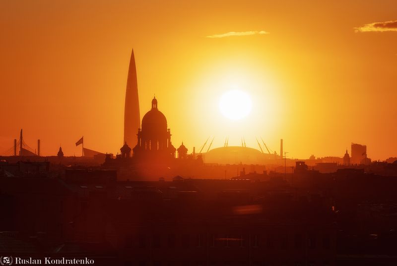 Закат над Санкт-Петербургом фото превью