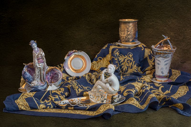 фарфор, платок Тагильский фарфор фото превью