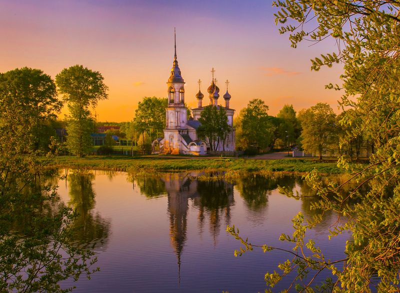 вологда, церковь, храм, река, весна Весенний тихий свет фото превью