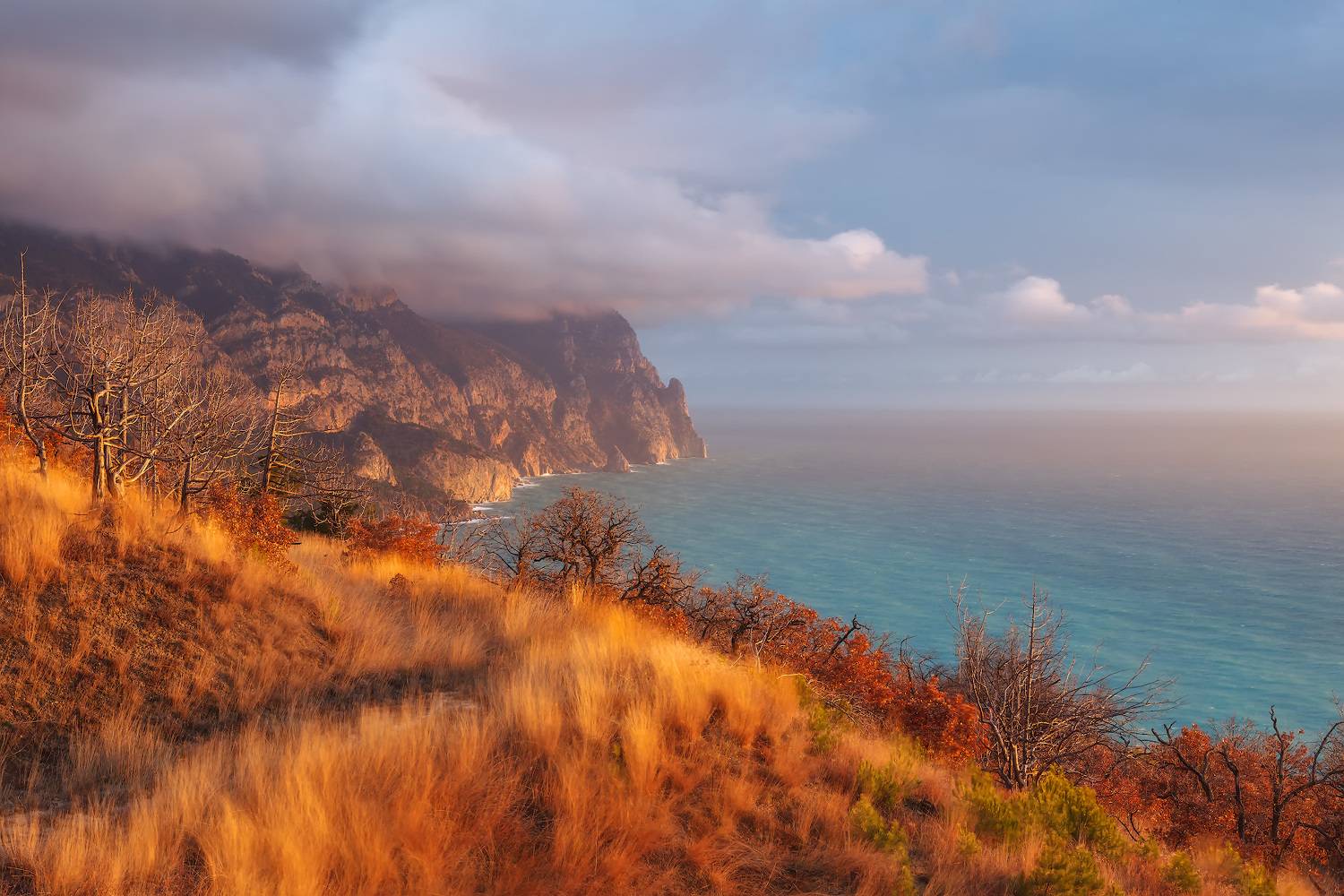 крым, балаклава, зима, море., Владимир Дубинин