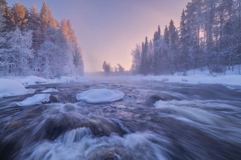 Морозное утро на Колвице...